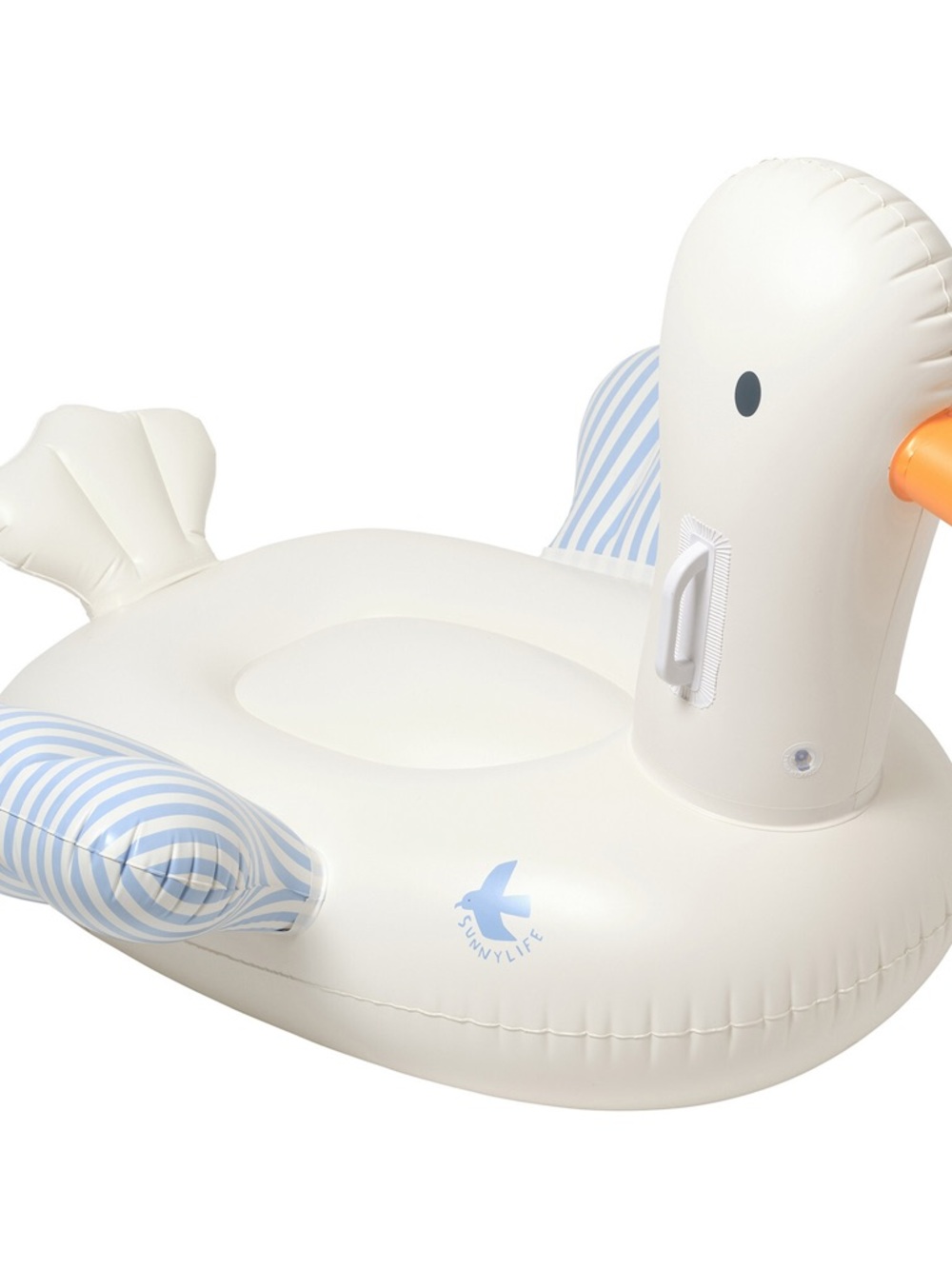 Sunnylife. Kids ride-on float. Sid the seagull, blue stripe.